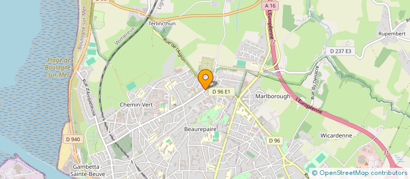 localisation de l'entreprise TOUS EN VADROUILLES à BOULOGNE-SUR-MER