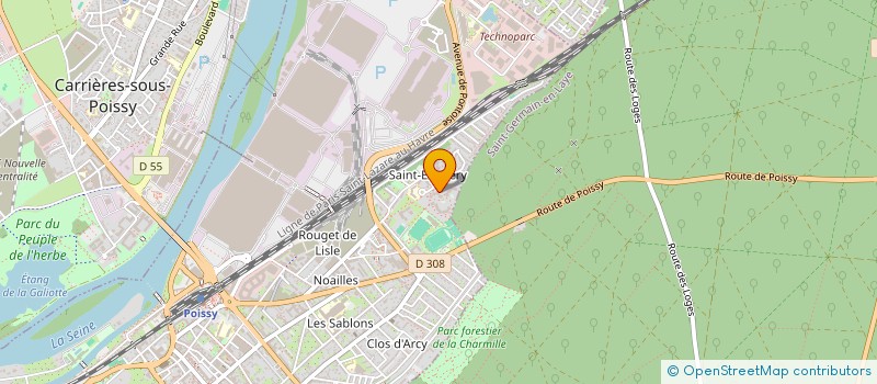 localisation de l'entreprise TOUS ENSEMBLE A SAINT-EX  POISSY