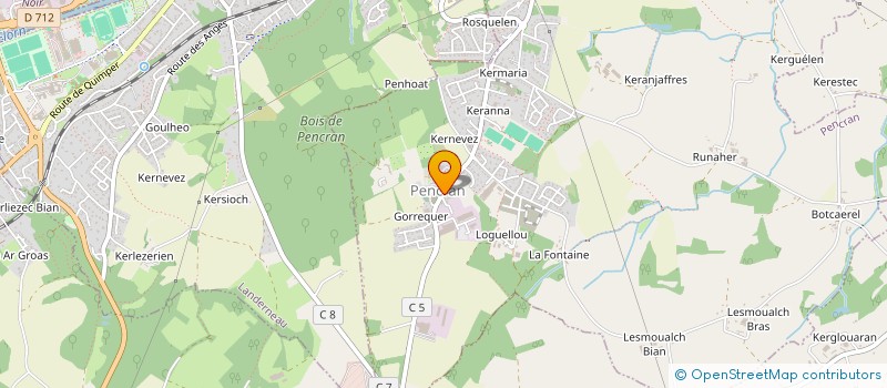 localisation de l'entreprise TOUS ENSEMBLE AVEC JUSTINE  LA FOREST-LANDERNEAU