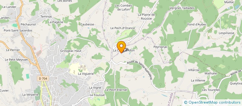 localisation de l'entreprise TOUS ENSEMBLE L'ASSAUT ROCK à SARLAT-LA-CANEDA