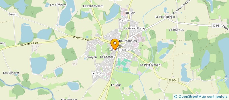 localisation de l'entreprise TOUS ENSEMBLE POUR ANIMER à CHALAMONT