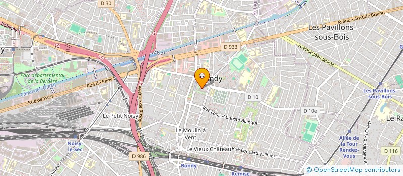 localisation de l'entreprise TOUS ENSEMBLE POUR NOTRE AVENIR ICI ET AILLEURS à BONDY