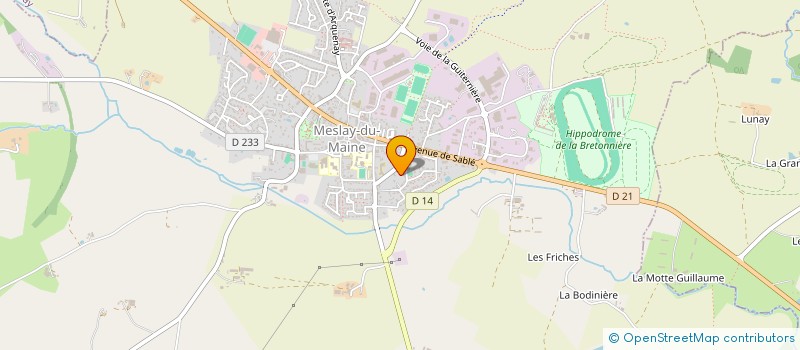 localisation de l'entreprise TOUS ENSEMBLE POUR YANNICK  MESLAY-DU-MAINE