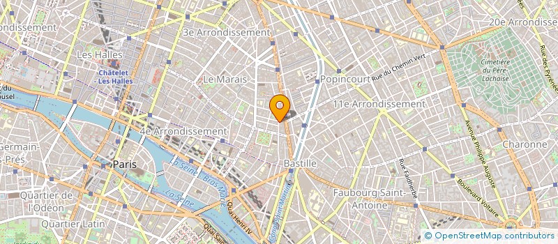 localisation de l'entreprise TOUS ESPRITS DE COMMUNICATION à PARIS