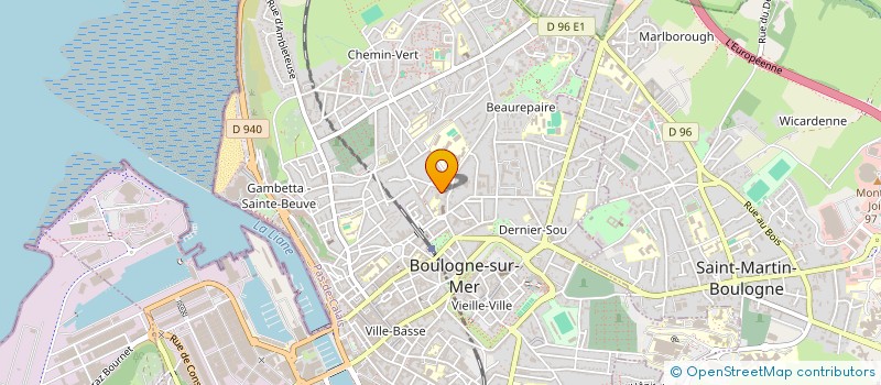 localisation de l'entreprise TOUS FINANCEMENTS à BOULOGNE-SUR-MER