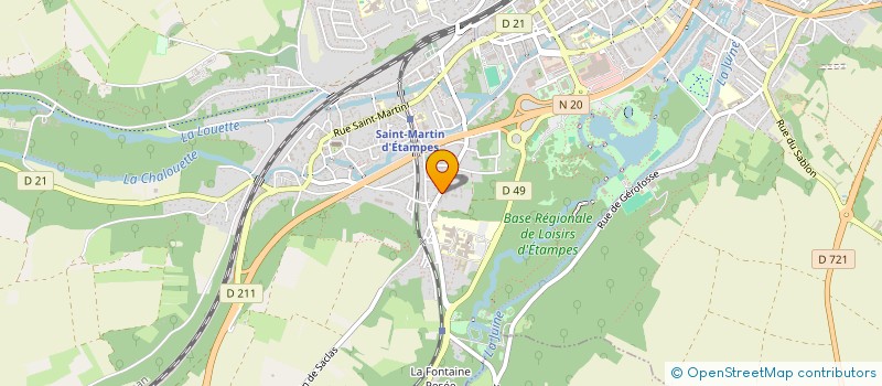 localisation de l'entreprise TOUS HUMAINS & SOLIDAIRES (THS) à ETAMPES
