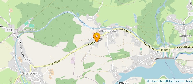 localisation de l'entreprise TOUS NOA'TYPIQUE  CHAUMOUSEY