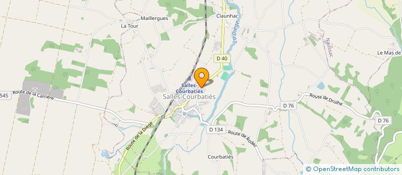 localisation de l'entreprise TOUS O'SPORT  MONTSALES