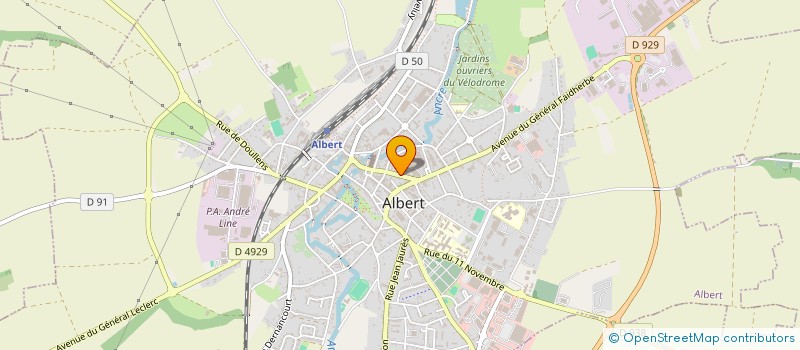 localisation de l'entreprise TOUS POUR L ART L ART POUR TOUS à ALBERT