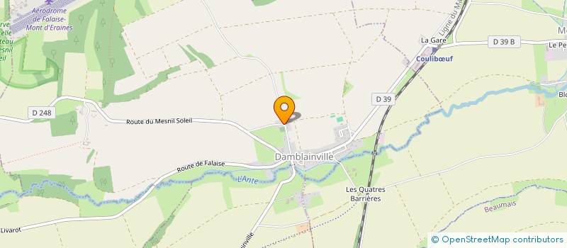localisation de l'entreprise TOUS POUR L'EGLISE SAINT PIERRE ET SAINT PAUL à DAMBLAINVILLE