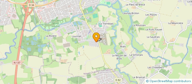 localisation de l'entreprise TOUS POUR LE CONSO ET LE PRO  NOYAL-CHATILLON-SUR-SEICHE