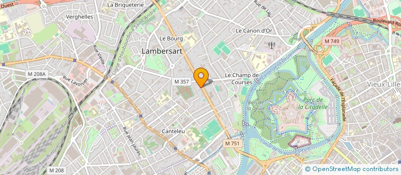 localisation de l'entreprise TOUS POUR UN à LAMBERSART