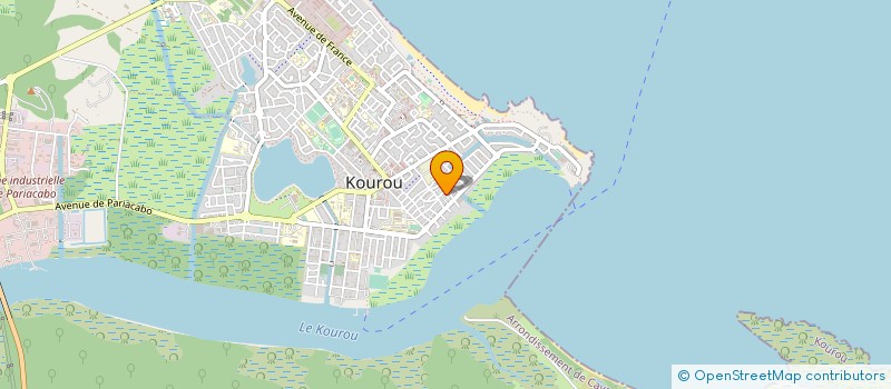 localisation de l'entreprise TOUS POUR UN à KOUROU