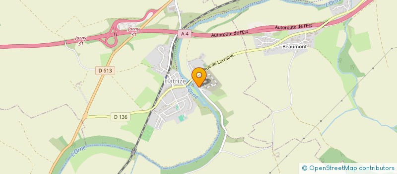 localisation de l'entreprise TOUS RESEAUX EN TELECOMMUNICATIONS ET ELECTRICITE  HATRIZE