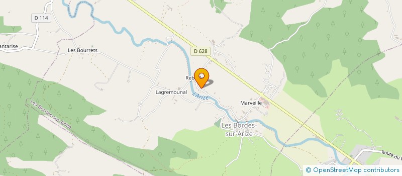 localisation de l'entreprise TOUS REUNIS AUTOUR DE JAGGER à LES BORDES-SUR-ARIZE