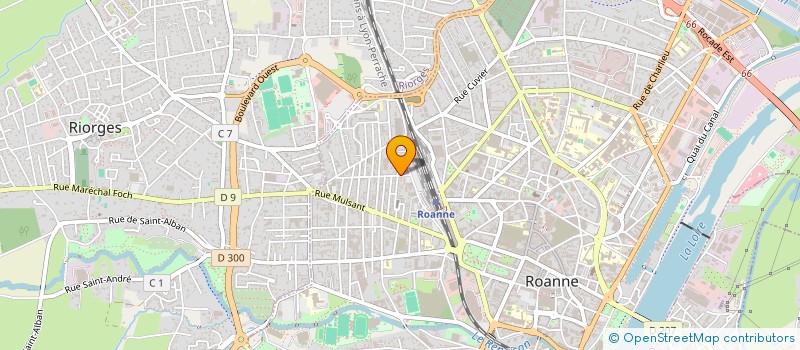 localisation de l'entreprise TOUS SERVICES à ROANNE
