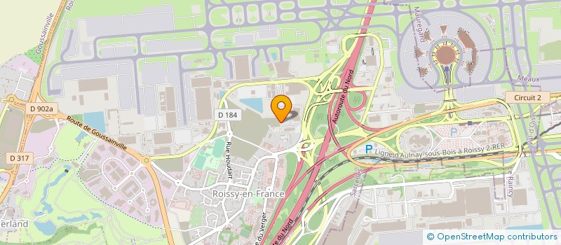 localisation de l'entreprise TOUS SERVICES AEROPORTUAIRES  ROISSY-EN-FRANCE