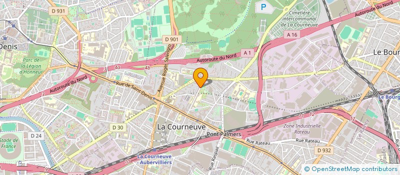 localisation de l'entreprise TOUS SERVICES IMMOBILIERS à LA COURNEUVE