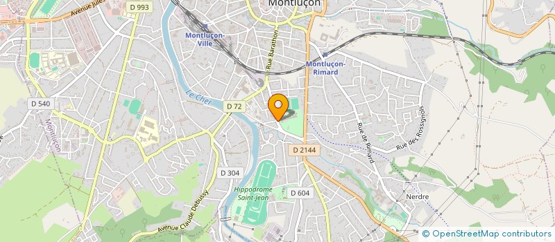 localisation de l'entreprise TOUS SOLIDAIRES 03 à MONTLUCON