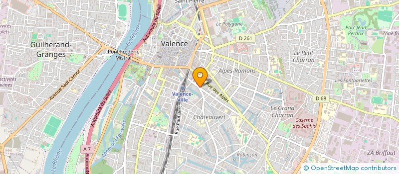 localisation de l'entreprise TOUS TAOUFIK  VALENCE