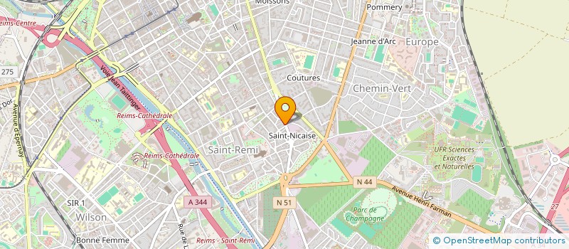 localisation de l'entreprise TOUS TEMPS TOUS STYLES à REIMS