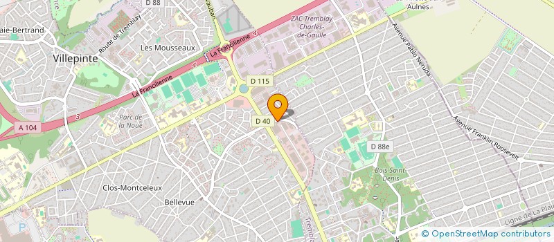 localisation de l'entreprise TOUS TRAV CONSTRUC ENTREP GALE à VILLEPINTE