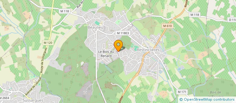 localisation de l'entreprise TOUS TRAVAUX  34  RESTINCLIERES