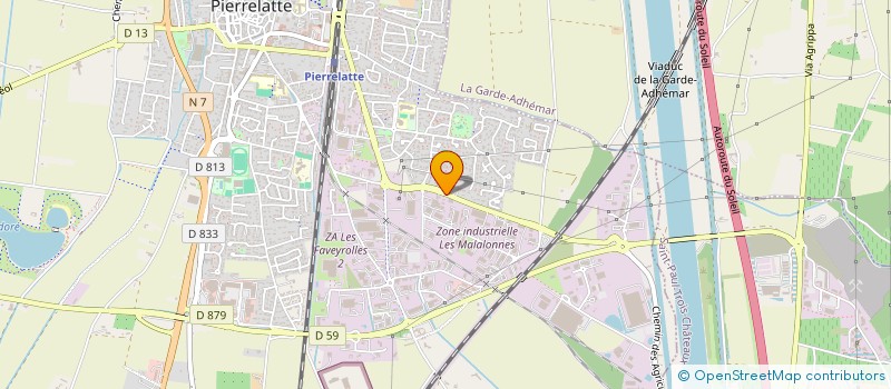 localisation de l'entreprise TOUS TRAVAUX BATIMENT  PIERRELATTE