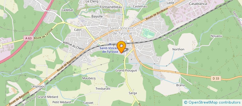 localisation de l'entreprise TOUS TRAVAUX BOIS  BENESSE-MAREMNE