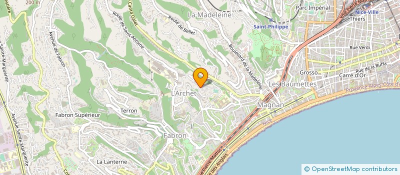 localisation de l'entreprise TOUS TRAVAUX D INTERIEUR à NICE