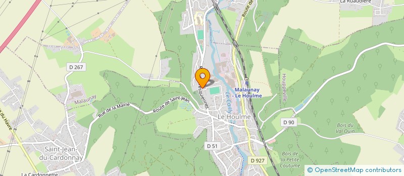 localisation de l'entreprise TOUS TRAVAUX DE BATIMENT  LE HOULME