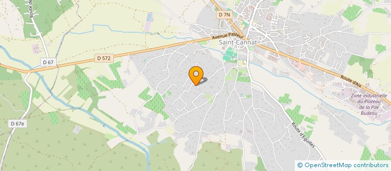 localisation de l'entreprise TOUS TRAVAUX DE CONSTRUCTION  SAINT-CANNAT