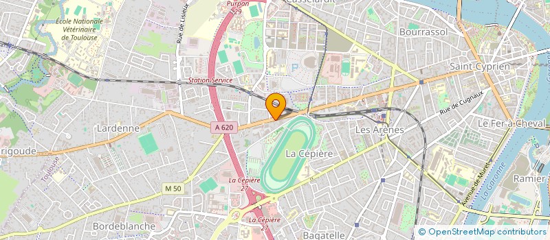 localisation de l'entreprise TOUS TRAVAUX DE CONSTRUCTION  TOULOUSE
