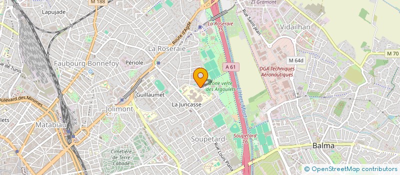 localisation de l'entreprise TOUS TRAVAUX DE CONSTRUCTION à TOULOUSE