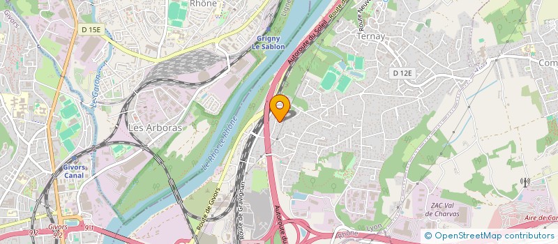 localisation de l'entreprise TOUS TRAVAUX DE CONSTRUCTIONS  TERNAY