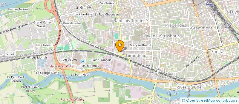 localisation de l'entreprise TOUS TRAVAUX DU BATIMENT  TOURS