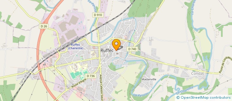 localisation de l'entreprise TOUS TRAVAUX MECANIQUE GENERALE à RUFFEC