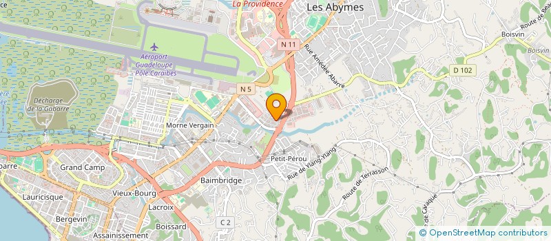 localisation de l'entreprise TOUS TRAVAUX PUBLICS  LES ABYMES