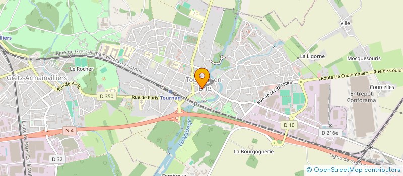 localisation de l'entreprise TOUS TYPES DE TOITURES à GRETZ-ARMAINVILLIERS