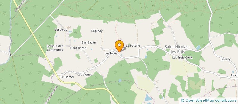 localisation de l'entreprise TOUS UNIS POUR ALEXIS (AMYOTROPHIE SPINALE) à SAINT-NICOLAS-DES-BOIS
