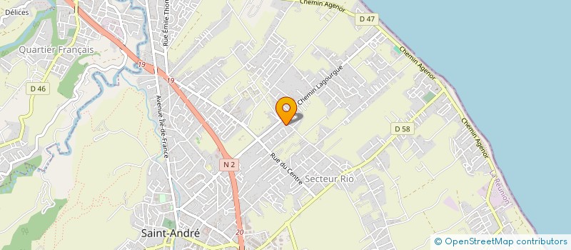localisation de l'entreprise TOUS UNIS POUR LA REUNION à SAINT-ANDRE