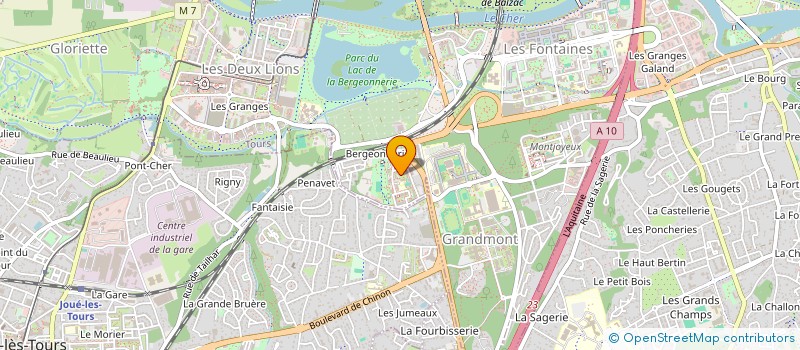 localisation de l'entreprise TOUS UNIVERS à TOURS