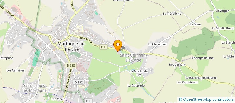localisation de l'entreprise TOUSBOIS à MORTAGNE-AU-PERCHE