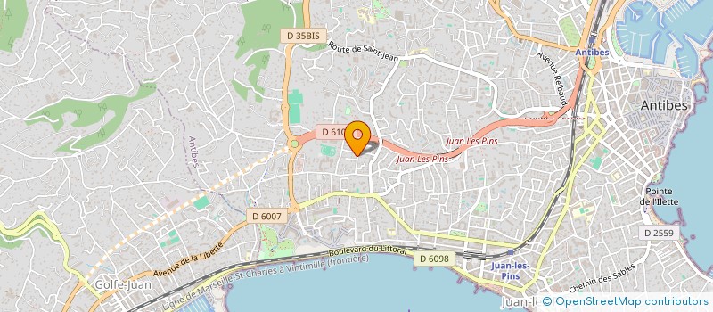 localisation de l'entreprise TOUSERVICES à ANTIBES