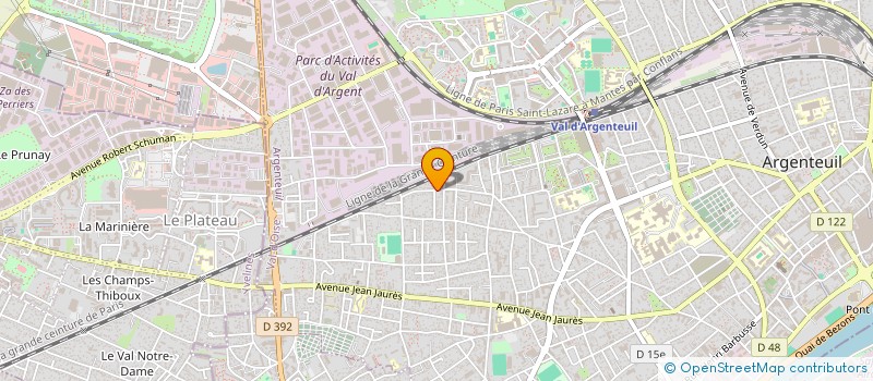 localisation de l'entreprise TOUSERVICES à ARGENTEUIL