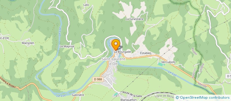 localisation de l'entreprise TOUSERVICES à SAINT-LAURENT-D'OLT