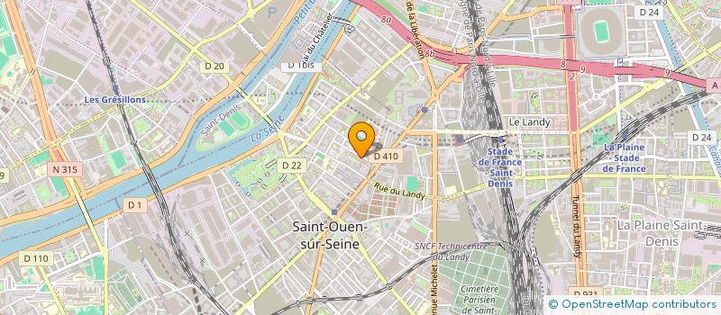 localisation de l'entreprise TOUSOLIDAIRES à SAINT-OUEN-SUR-SEINE