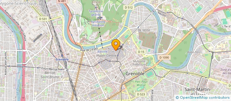 localisation de l'entreprise TOUSPORT GRENOBLE SARL à GRENOBLE
