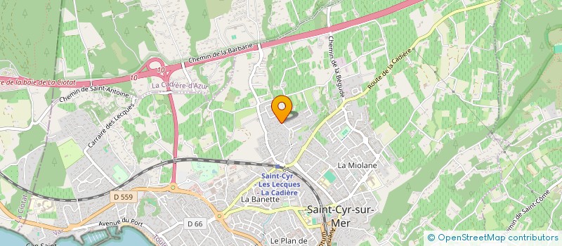 localisation de l'entreprise TOUSPORTS SARL M.COCCA à SAINT-CYR-SUR-MER