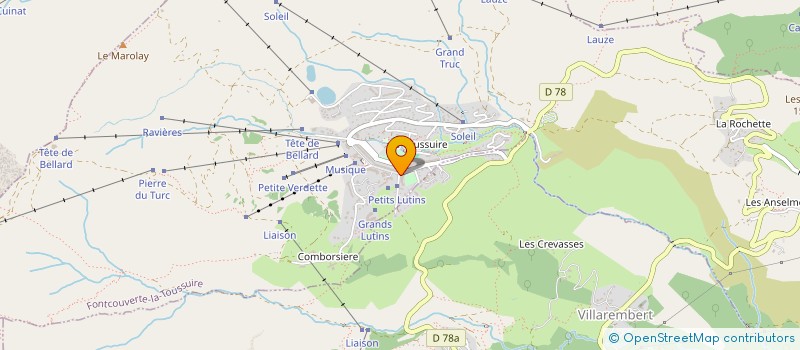 localisation de l'entreprise TOUSS'EN'FONT à FONTCOUVERTE-LA-TOUSSUIRE